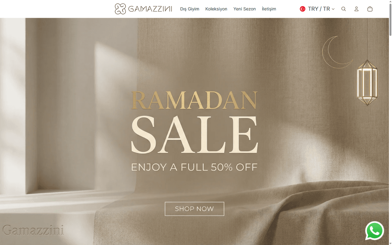 gamazzini.com site önizlemesi